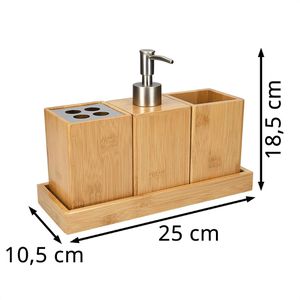 Produktbild für Badaccessoires-Set Navaris 50084.04, 4-teilig