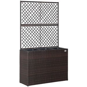 Produktbild für Pflanzkasten CASARIA Sichtschutz-Pflanzkübel braun