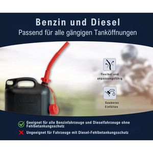 Produktbild für Auslaufrohr Hünersdorff Ausgießer PREMIUM Benzin, flexibel