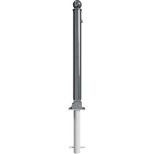 Produktbild für Absperrpfosten Schake 474UZHB, grau, aus Metall