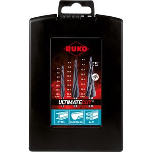 Produktbild für Stufenbohrer RUKO 101087PRO, ULTIMATECUT, HSS, Set