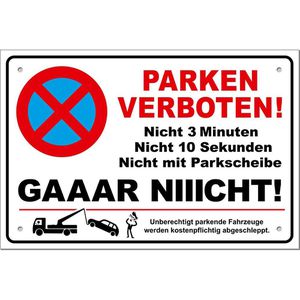 Parkplatzschild tatmotive aus Aluminium