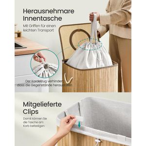 Produktbild für Pfandflaschen-Sammelbehälter Songmics 95 Liter