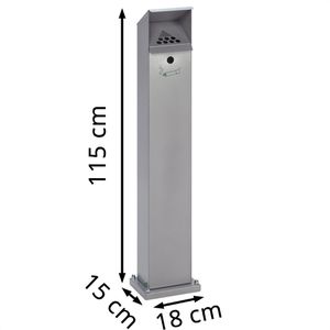 Produktbild für Aschenbecher VAR SG 124, 3942, für Outdoor, mit Dach