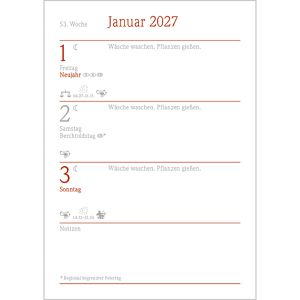 Produktbild für Mondkalender Korsch 222427, Der kleine Mondkalender, Jahr 2027