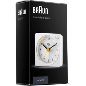 Produktbild für Wecker Braun BC02XW weiß, analog