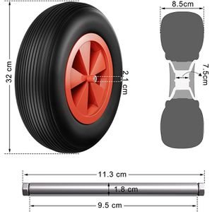 Produktbild für Schubkarre Gardebruk 108750, Tragkraft 100 kg