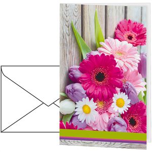 Sigel Grußkarten DS 001, Colorful, 115 x 170mm, Klappkarten mit Umschlag, 10 Stück