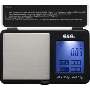 Produktbild für Taschenwaage G&amp;G TS-300, mit Kalibriergewicht, Teilung 0,01 g