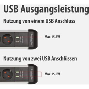 Produktbild für Steckdosenleiste Brennenstuhl Premium-Alu-Line, 3m