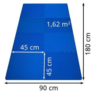 Produktbild für Bodenschutzmatte Monzana Puzzlematte, blau