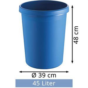 Produktbild für Papierkorb Helit H6106234, the german, blau