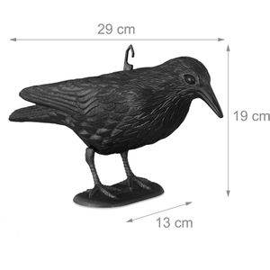 Produktbild für Vogelabwehr Relaxdays Krähe sitzend