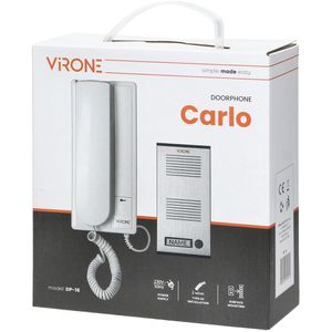 Produktbild für Türsprechanlage Virone Carlo DP-16, mit Wohntelefon, 2-Draht