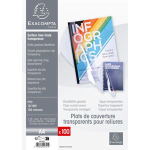 Bindefolien Exacompta 42741e, A4, 0,15 mm