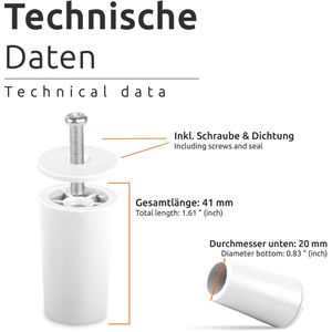 Produktbild für Rollladenstopper ECENCE zum Anschrauben