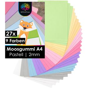 Moosgummi OfficeTree 6559 Pastell, A4