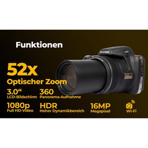 Produktbild für Kompaktkamera Kodak Pixpro AZ528, mit 3 Zoll Display