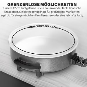 Produktbild für Elektrische-Pfanne Clatronic PP 3570 C, Ø 42 cm