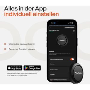 Produktbild für Blitzerwarner OOONO CO-DRIVER NO1, mit Batterie