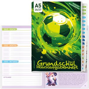 Produktbild für Schülerkalender Häfft Grundschul-Hausaufgabenheft Fußball