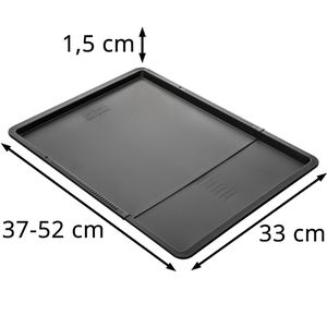 Produktbild für Backblech Zenker Black Metallic, schwarz, aus Stahlblech