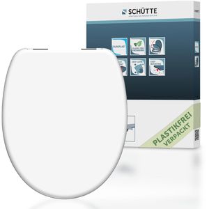 WC-Sitz Schütte White 82100, oval, aus Duroplast