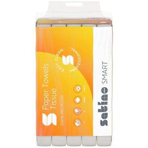 Produktbild für Papierhandtücher Satino Smart 276520, PT3 &amp; PT4, 2-lagig