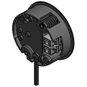 Produktbild für Einbausteckdose Bachmann Twist, mit 0,2 m Kabel, drehbar