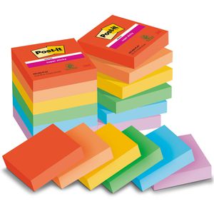 Produktbild für Haftnotizen Post-it Super Sticky Playful, bunt