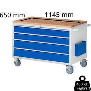 Produktbild für Werkstattwagen Rau Serie 7000, Tragkraft 450 kg