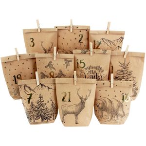 Produktbild für Adventskalender Papierdrachen Cozy Winter