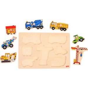 Produktbild für Motorikspielzeug Goki 57593, Baufahrzeuge