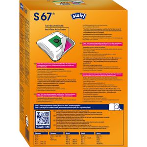 Produktbild für Staubsaugerbeutel Swirl S 67 MicroPor Anti Odour