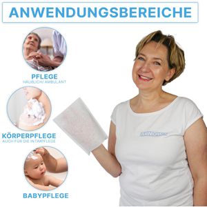 Produktbild für Einmalwaschlappen Arnomed Molton, 75g/m²
