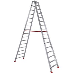 Produktbild für Stehleiter Euroline Nr. 30577, 3057716, beidseitig begehbar