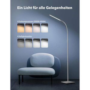 Produktbild für Stehlampe TaoTronics TT-DL072, LED, weiß, 176 cm