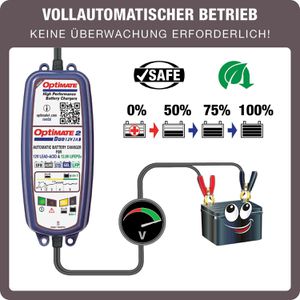 Produktbild für Autobatterie-Ladegerät Optimate 2 Duo TM550, mit Wandhalterung
