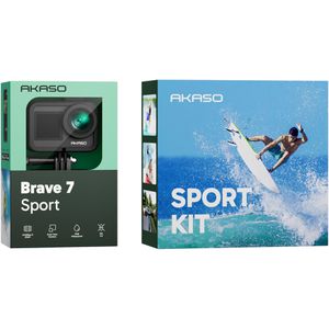 Produktbild für Action-Cam Akaso Brave 7 Sport Kit, wasserdicht bis 10m