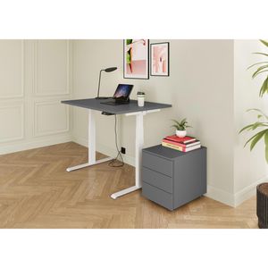Produktbild für Schreibtisch Böttcher-AG Base Lite, graphit / weiß