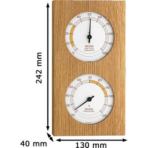 Produktbild für Saunathermometer TFA 40.1052.01, 242 mm