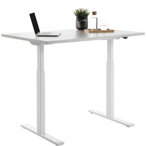 Produktbild für Schreibtisch Topstar E-Table, lichtgrau / weiß