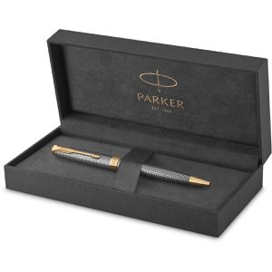 Produktbild für Kugelschreiber Parker Sonnet Chiselled Silver G.C.