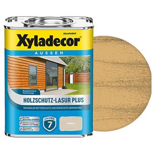 Xyladecor Holzlasur Holzschutz-Lasur Plus, 0,75l, außen, farblos, seidenmatt