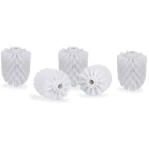 WC-Bürstenkopf Relaxdays 10021024, weiß, 5 Stück