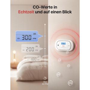 Produktbild für CO-Melder X-Sense XC01-R, mit Batterie