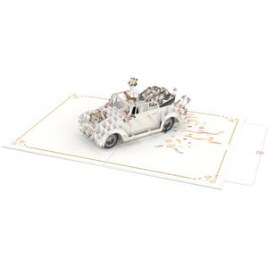 Produktbild für Hochzeitskarte papercrush XXL Hochzeitsauto