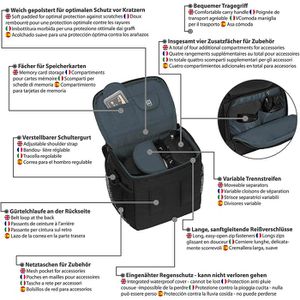 Produktbild für Kameratasche Pedea Essex Gr. M, Kunstfaser