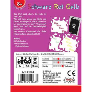 Produktbild für Kartenspiel Amigo 01663, Schwarz Rot Gelb
