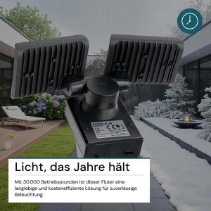 Produktbild für LED-Außenstrahler Luxula LX400190, IP54 wasserfest